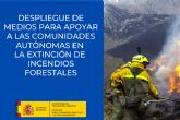 El MITECO apoya las tareas de extinción del incendio forestal en Sierra Bermeja (Málaga)