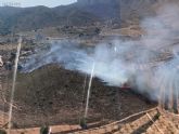 Estabilizado un incendio forestal en Mazarrón