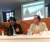 Los escritores Jos Manuel Cruz y Javier Garca-Pelayo en el Festival Octubre Negro en Madrid
