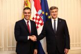 Pedro Snchez apoya el ingreso de Croacia en la zona euro y el espacio Schengen