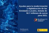 Los municipios con ms de 50.000 habitantes pueden presentar sus proyectos de digitalizacin y modernizacin hasta el prximo 15 de diciembre