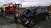 Dos heridos en un accidente de trfico ocurrido en El Alamillo (Mazarrn)