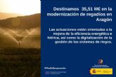 Agricultura firma dos convenios para invertir 35,51 millones de euros en obras de modernización de regadíos en Aragón