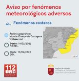 Aviso AMARILLO de Fenómenos Meteorológicos adversos por Fenómenos Costeros