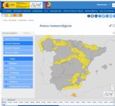 Meteorologa emite aviso de fenmeno adverso nivel amarillo por lluvias manana en Vega del Segura y Altiplano