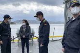 La ministra de Defensa visita en Creta los barcos espanoles integrados en las Fuerzas Navales Permanentes de la OTAN