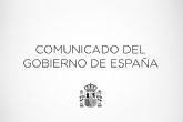 Comunicado del Gobierno de España