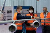 La ministra de Ciencia e Innovacin visita las instalaciones de Airbus en Getafe