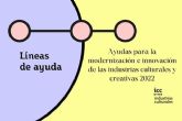 Cultura y Deporte convoca las ayudas para la Modernizacin e Innovacin de las Industrias Culturales y Creativas, dotadas con 2.940.000 euros