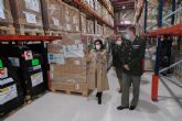 Robles agradece al Centro Militar de Farmacia el envío de toneladas de material médico-sanitario a Ucrania