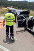 Tres heridos en un accidente de tráfico con atrapados en Abanilla