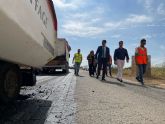 La Comunidad refuerza una carretera en El Mirador con nuevos materiales ms sostenibles