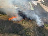 Sigue descontrolado el incendio forestal en Mazarrn