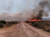 La direccin de la extincin da por CONTROLADO el incendio forestal declarado en El Saladillo, en Mazarrn