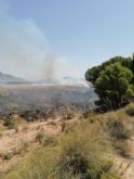 Conato de incendio forestal en la carretera A-33 Murcia>Yecla en el Cabezo de La Rosa