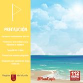 Los puestos de vigilancia de playas del Plan Copla abren hoy, mircoles 24 de agosto con 8 banderas amarillas, en playas de los municipios de Cartagena, San Javier y guilas, resto bandera verde