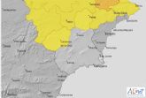 Aviso amarillo por tormentas en la Región de Murcia