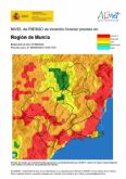 El nivel de riesgo de incendio forestal previsto para hoy jueves es extremo o muy alto en casi toda la Regin