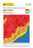 El nivel de riesgo de incendio forestal previsto para hoy es EXTREMO o MUY ALTO en toda la Regin, excepto en el Litoral este