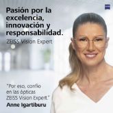 Anne Igartiburu transmite a sus seguidores en Instagram su identificaci�n personal con los valores de la marca ZEISS