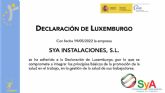 SyA Instalaciones explica qu� es la Declaraci�n de Luxemburgo y la salud laboral
