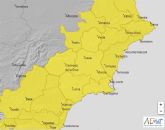 Meteorología emite aviso amarillo por tormentas hoy en toda la Región