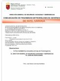 La Agencia Estatal de Meteorologa emite un boletn de aviso, nivel naranja, de fenmenos adversos por lluvias en Campo de Cartagena y Mazarrn Regin de Murcia
