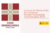 La Casa de Misericordia de Pamplona, Premio Nacional de Tauromaquia 2022