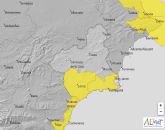 Meteorologa ampla hasta esta tarde el aviso amarillo por lluvias de hasta 15 litros en una hora