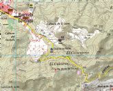 Bomberos apagan un conato de incendio forestal declarado en la falda del monte Calvario, en Cartagena