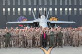 Robles visita a las tropas del Ejército del Aire y del Espacio desplegadas en Rumanía para felicitarles la Navidad