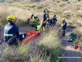 Rescatan a un excursionista accidentado en Cartagena