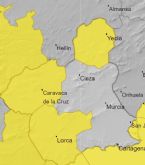 Aviso amarillo en el campo de Cartagena y Mazarrón, Valle del Guadalentín, Lorca y Águilas