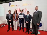 El alcalde, Jos Miguel Luengo, recibe en Fitur el distintivo de San Javier como Destino Turstico Inteligente