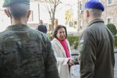 La ministra de Defensa visita a los 198 militares ucranianos que participan en el II curso de instruccin bsica impartido en Toledo
