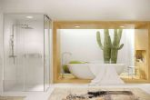 Lujosas y elegantes, las mamparas de ducha a techo que son tendencia
