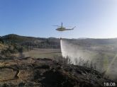 Extinguido el incendio forestal declarado ayer en la pedanía lorquina de Fontanares