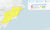 La Agencia Estatal de meteorologa establece aviso de nivel amarillo por tormentas en la Regin de Murcia