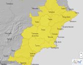 La Aemet mantiene sus avisos de nivel amarillo para hoy por lluvias (hasta 20 l por m2 en una hora) y tormentas en toda la Región