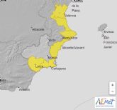 Aviso de fenómenos meteorológicos adversos de nivel amarillo por lluvias y tormentas en parte de la Región de Murcia para hoy