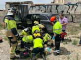 Dos heridos al colisionar un turismo y una furgoneta en Ulea