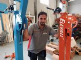 Elevall patenta la primera gr�a que permite elevar cargas en zonas urbanas sin cortar calles