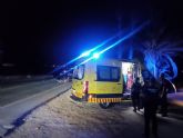 Trasladan al hospital al conductor de un turismo gravemente herido esta madrugada en el Puerto de Mazarrn