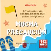 Los puestos de vigilancia de playas del Plan Copla han abierto hoy viernes con 23 banderas amarillas de precaucin por el estado de la mar