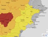 Aviso amarillo por altas temperaturas (38-39 grados) en toda la Regin, excepto el litoral