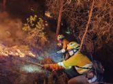 Extinguen el incendio forestal declarado en Valle Perdido, Murcia