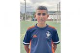 El futbolista de 14 anos, Roi Lopez 10