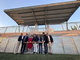 El campo de fútbol de Santiago de la Ribera amplía sus instalaciones con una grada para 400 personas, vestuarios y otros servicios