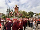 Más de un millar de peregrinos de Totana llegan a Mérida acompañados por la imagen de Santa Eulalia - Foto 23