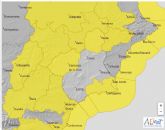 Aviso amarillo por fenmeno costero y viento en la Regin de Murcia